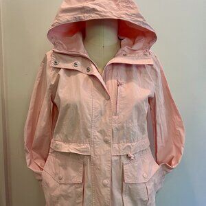J Crew blush pink raincoat